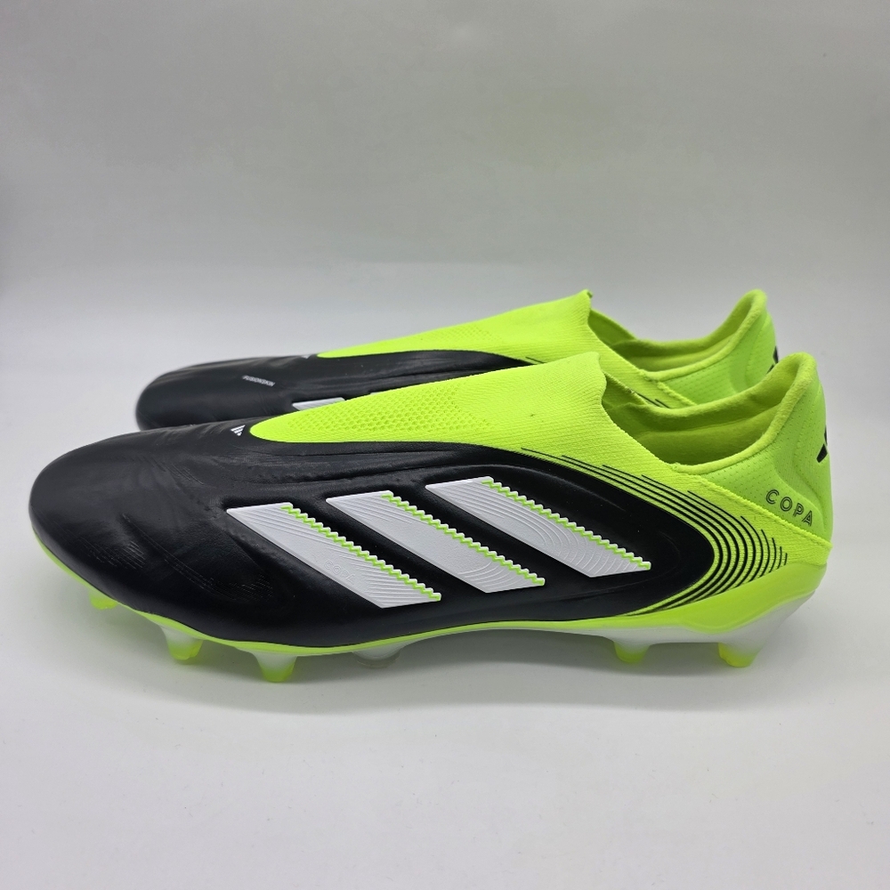 Adidas Copa Pure 3 Elite Laceless FG Black-Neon Men Soccer Cleats JH6302 Size 11